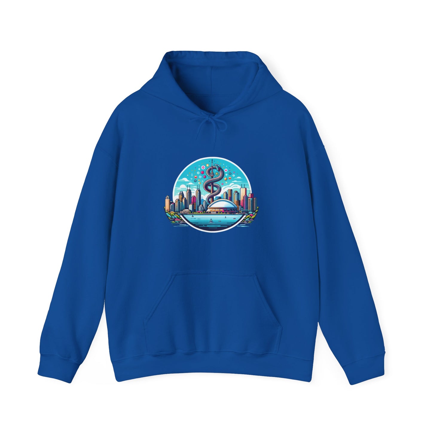 "Toronto Skyline Bowl of Hygieia" Unisex Heavy Blend™ Hooded Sweatshirt