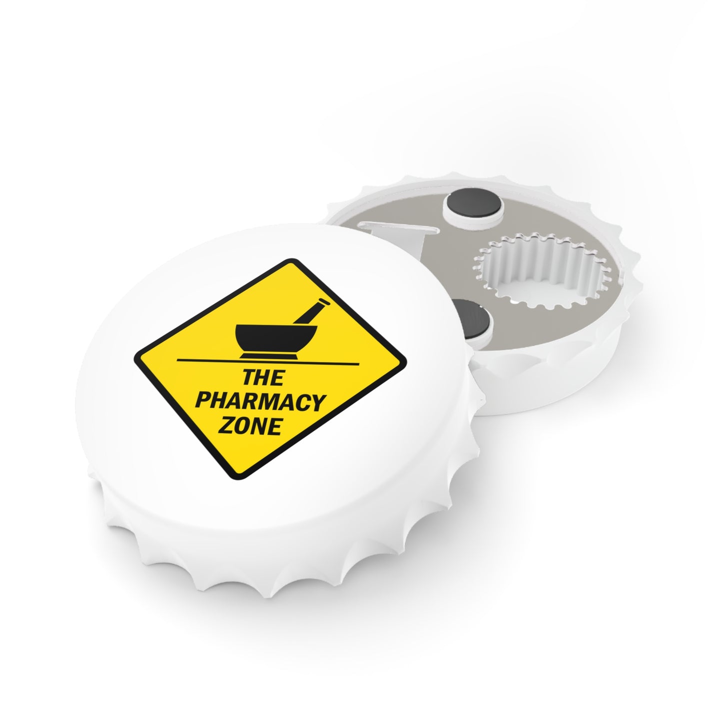 "The Pharmacy Zone" Bottle Opener