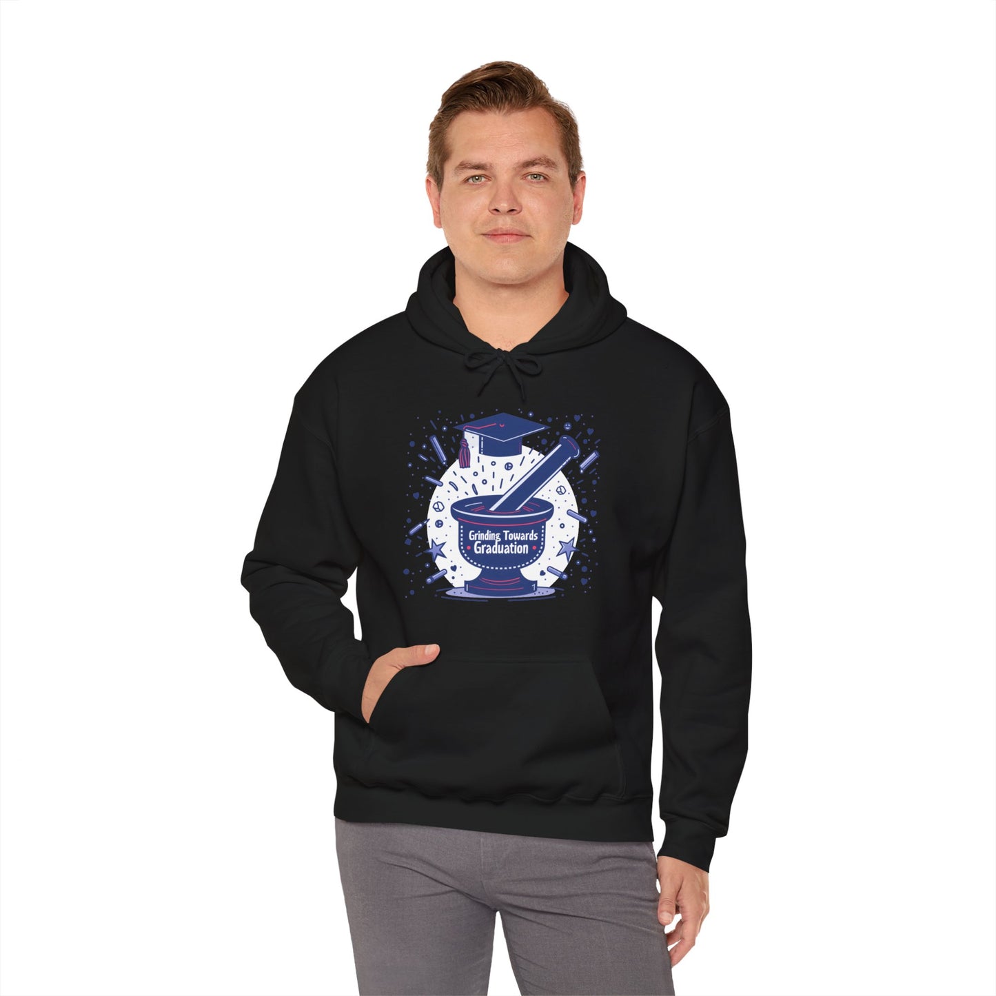 "Grinding Towards Graduation" Unisex Heavy Blend™ Hooded Sweatshirt