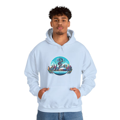 "Toronto Skyline Bowl of Hygieia" Unisex Heavy Blend™ Hooded Sweatshirt