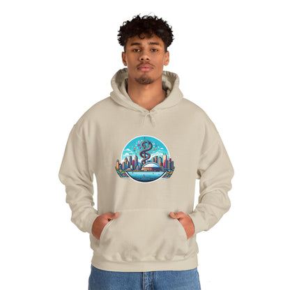 "Toronto Skyline Bowl of Hygieia" Unisex Heavy Blend™ Hooded Sweatshirt