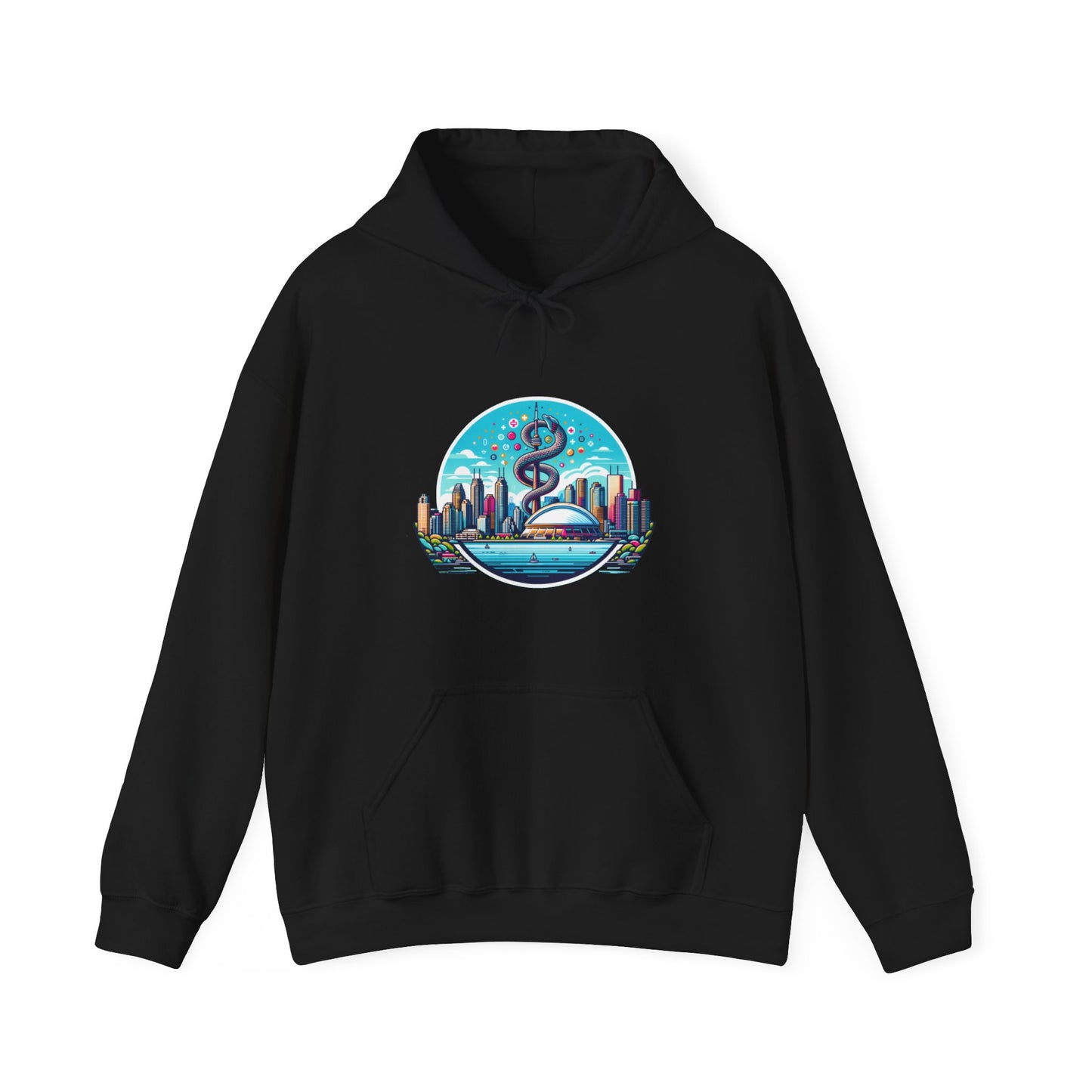 "Toronto Skyline Bowl of Hygieia" Unisex Heavy Blend™ Hooded Sweatshirt