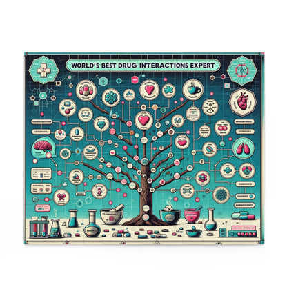 "The World's Best Drug Interaction Expert" Puzzle (120, 252, 500-Piece)