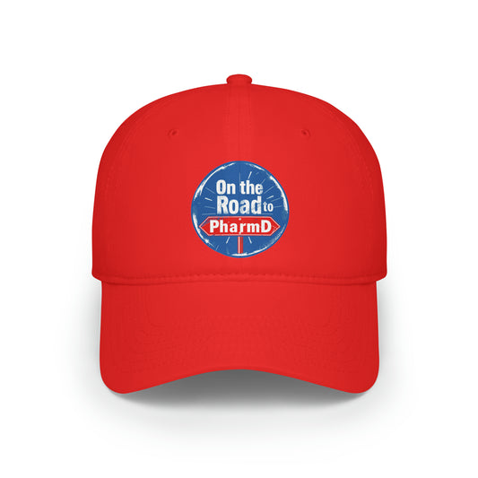 "On the Road to PharmD" Low Profile Baseball Cap