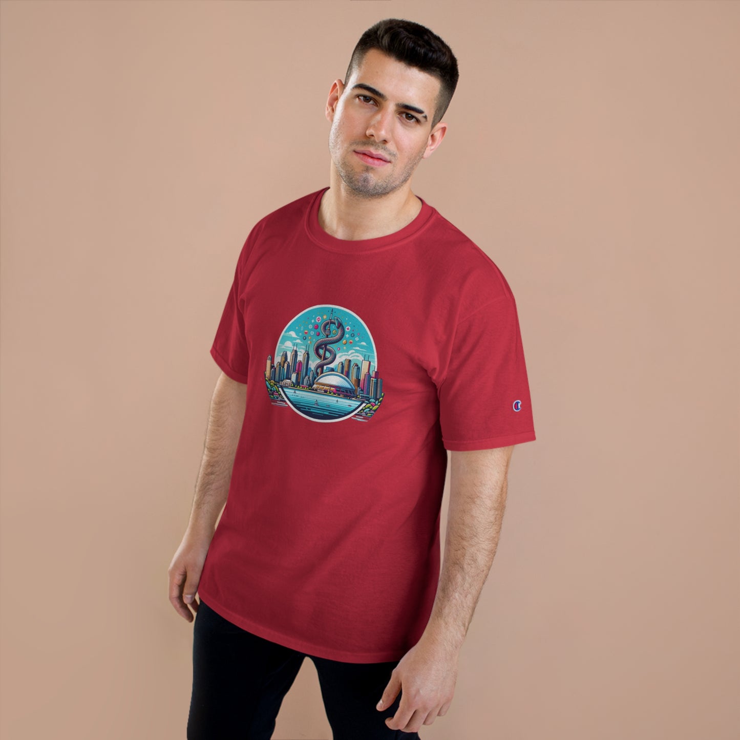 "Toronto Skyline Bowl of Hygieia" Champion T-Shirt