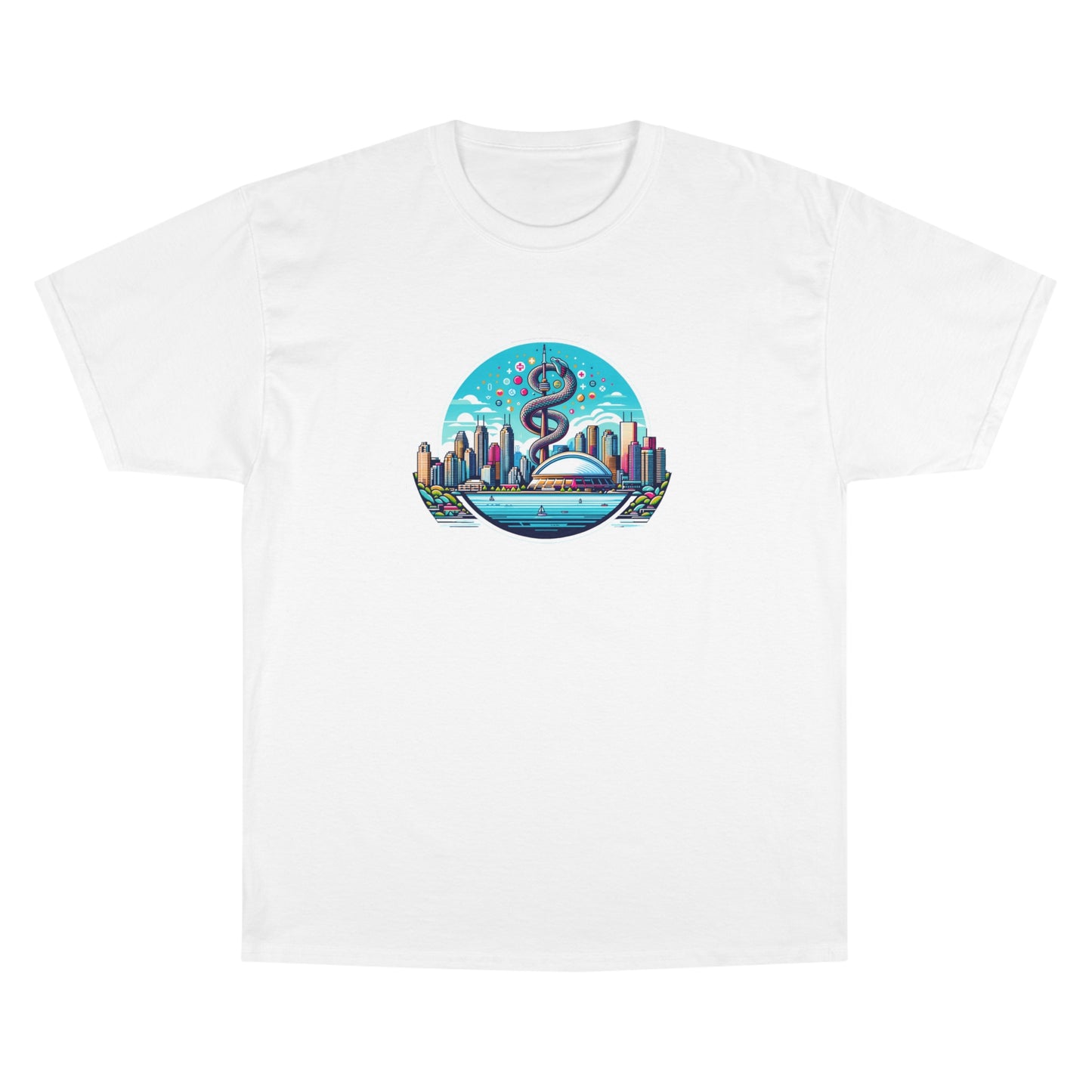 "Toronto Skyline Bowl of Hygieia" Champion T-Shirt