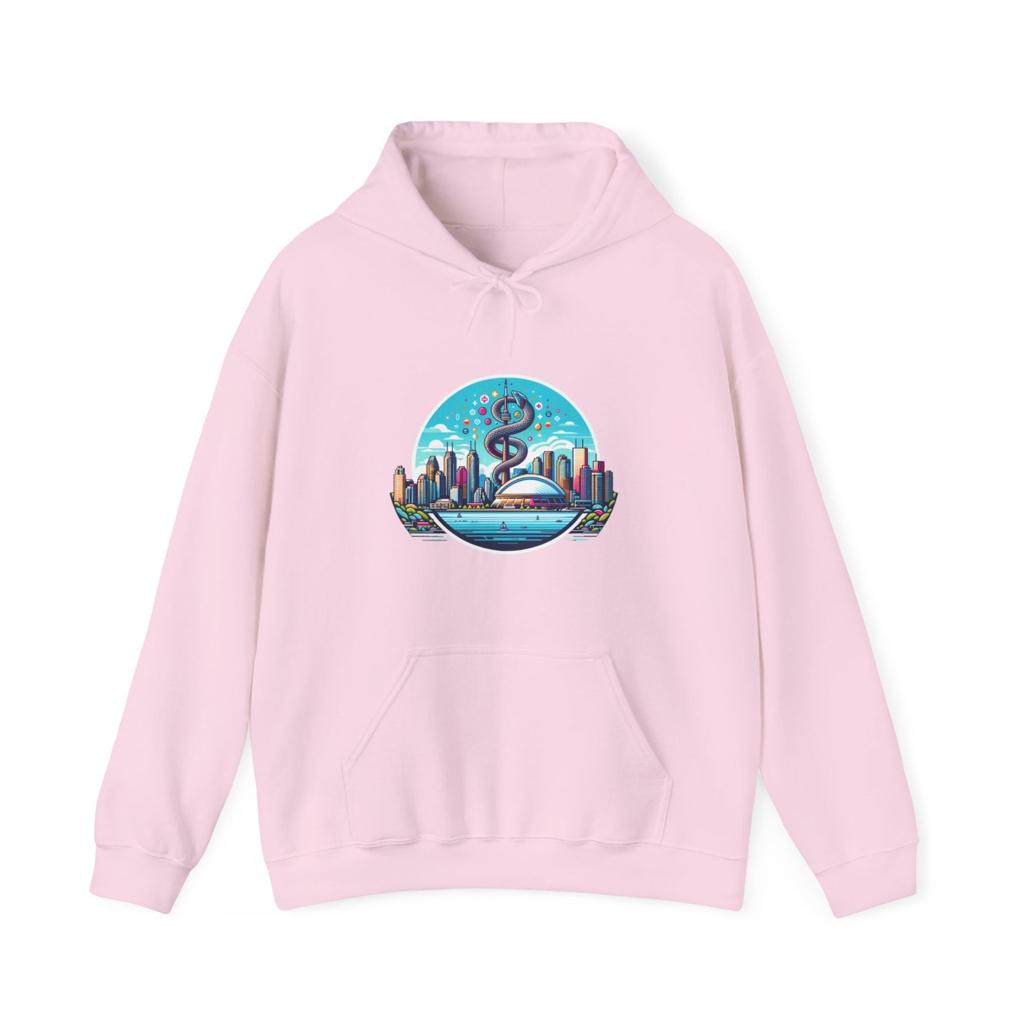 "Toronto Skyline Bowl of Hygieia" Unisex Heavy Blend™ Hooded Sweatshirt