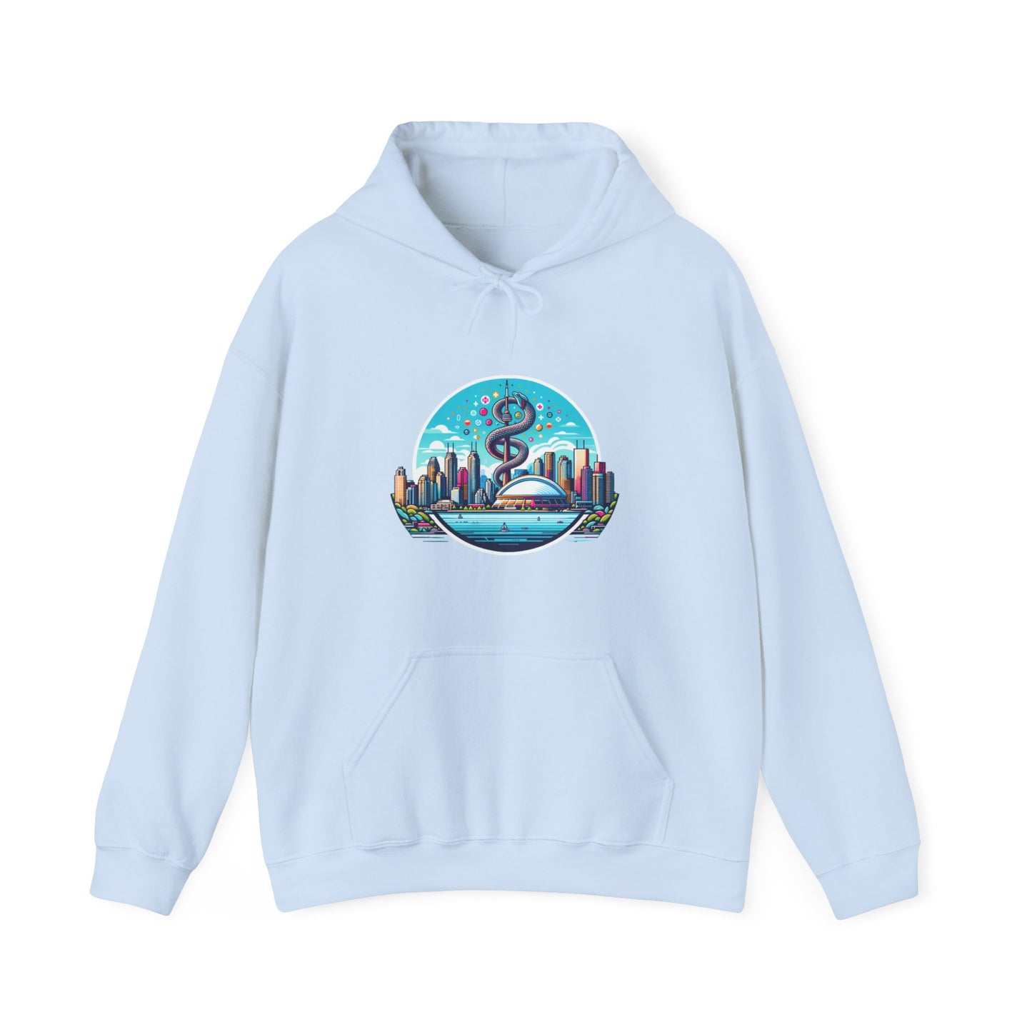 "Toronto Skyline Bowl of Hygieia" Unisex Heavy Blend™ Hooded Sweatshirt