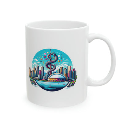 "Toronto Skyline Bowl of Hygieia" Ceramic Mug 11oz