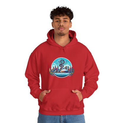 "Toronto Skyline Bowl of Hygieia" Unisex Heavy Blend™ Hooded Sweatshirt