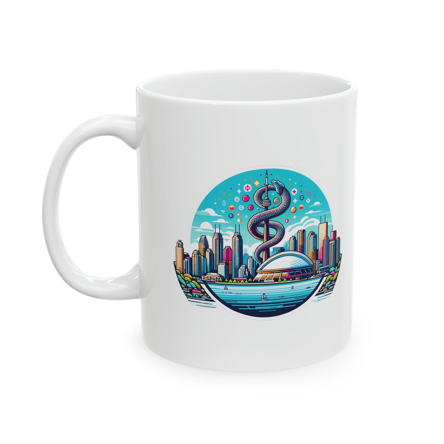 "Toronto Skyline Bowl of Hygieia" Ceramic Mug 11oz