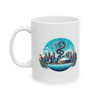 "Toronto Skyline Bowl of Hygieia" Ceramic Mug 11oz