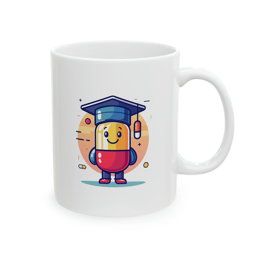 "Graduation Pill" Ceramic Mug 11oz