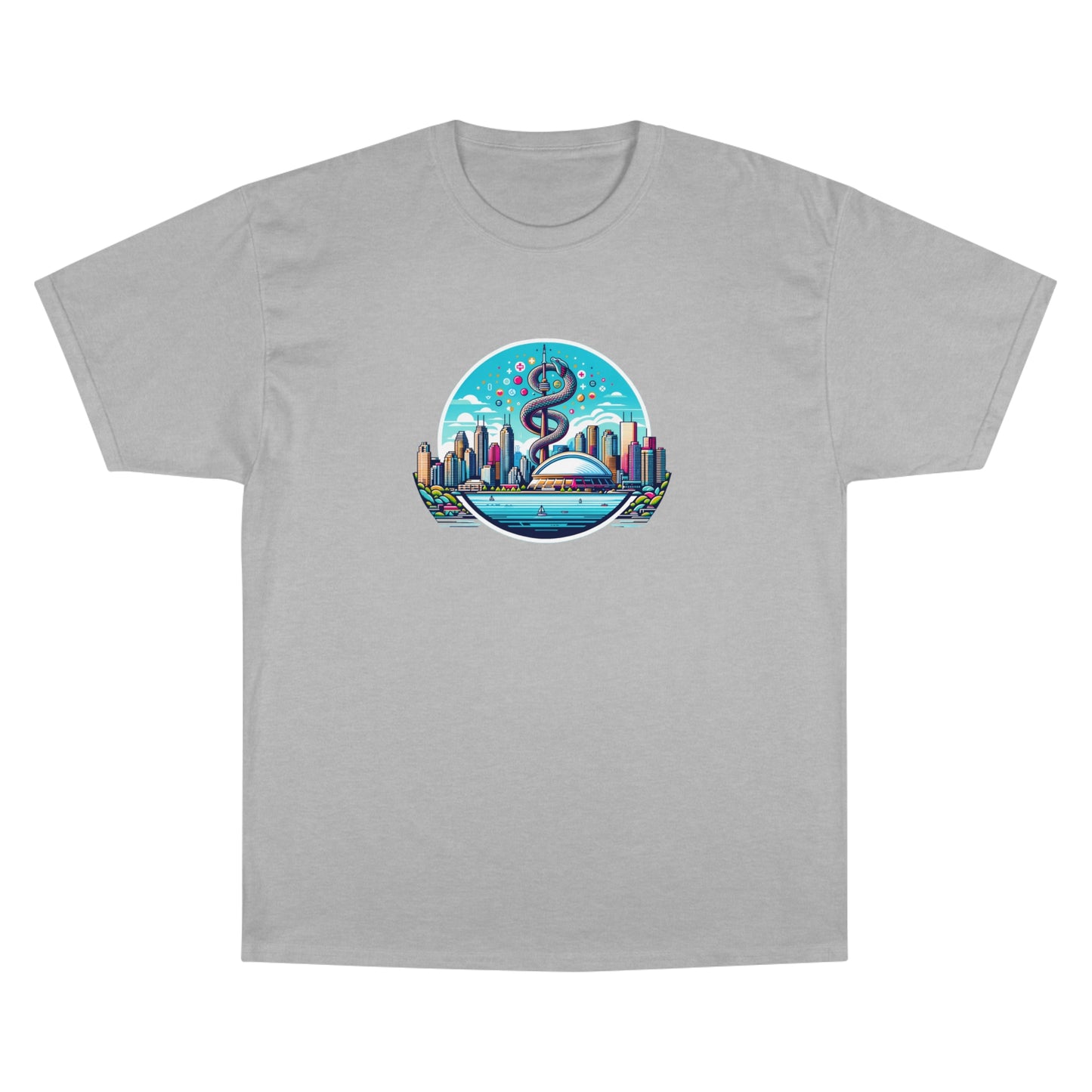 "Toronto Skyline Bowl of Hygieia" Champion T-Shirt