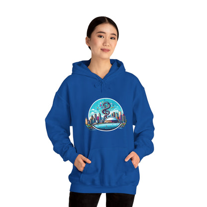 "Toronto Skyline Bowl of Hygieia" Unisex Heavy Blend™ Hooded Sweatshirt