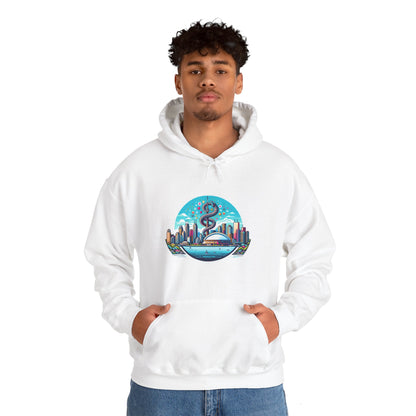 "Toronto Skyline Bowl of Hygieia" Unisex Heavy Blend™ Hooded Sweatshirt