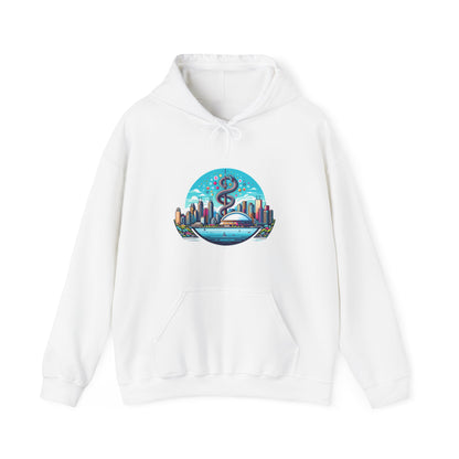 "Toronto Skyline Bowl of Hygieia" Unisex Heavy Blend™ Hooded Sweatshirt