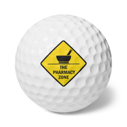 "The Pharmacy Zone" Golf Balls, 6pcs