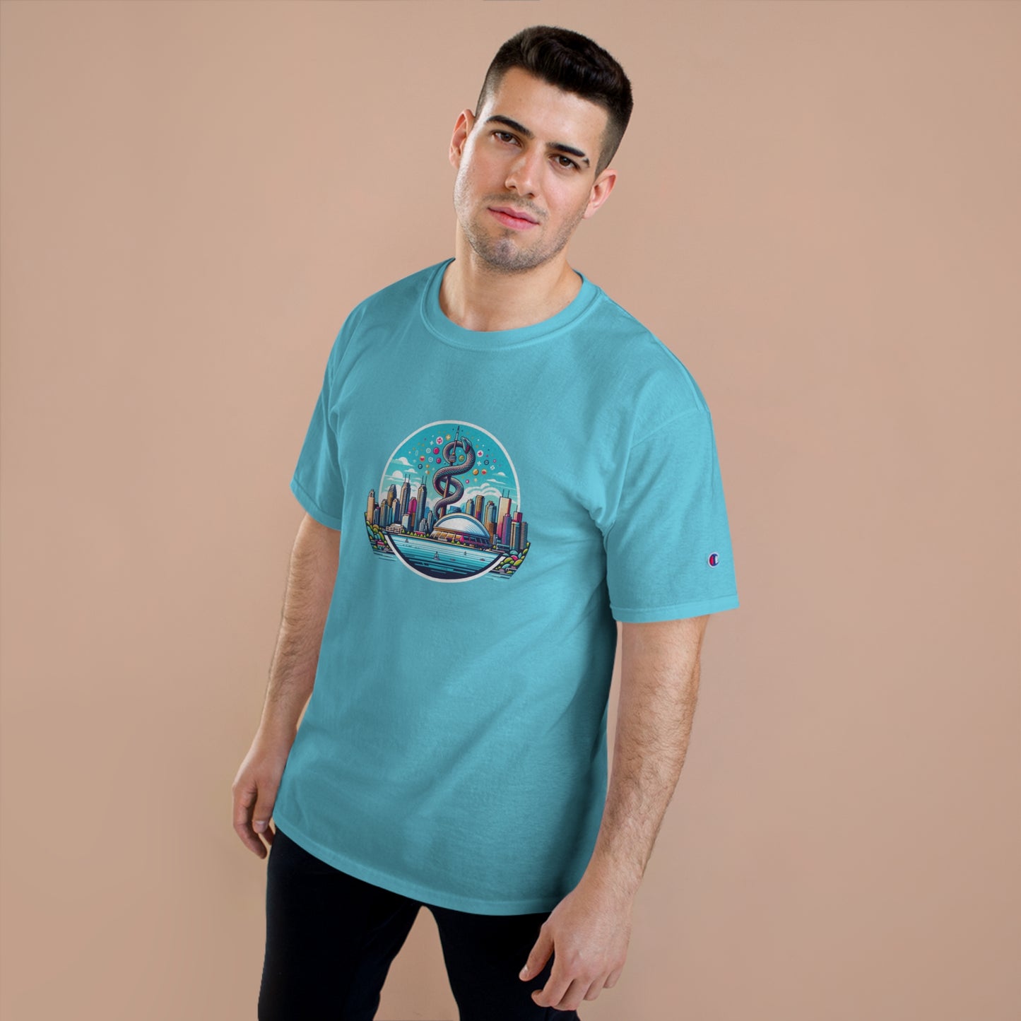 "Toronto Skyline Bowl of Hygieia" Champion T-Shirt