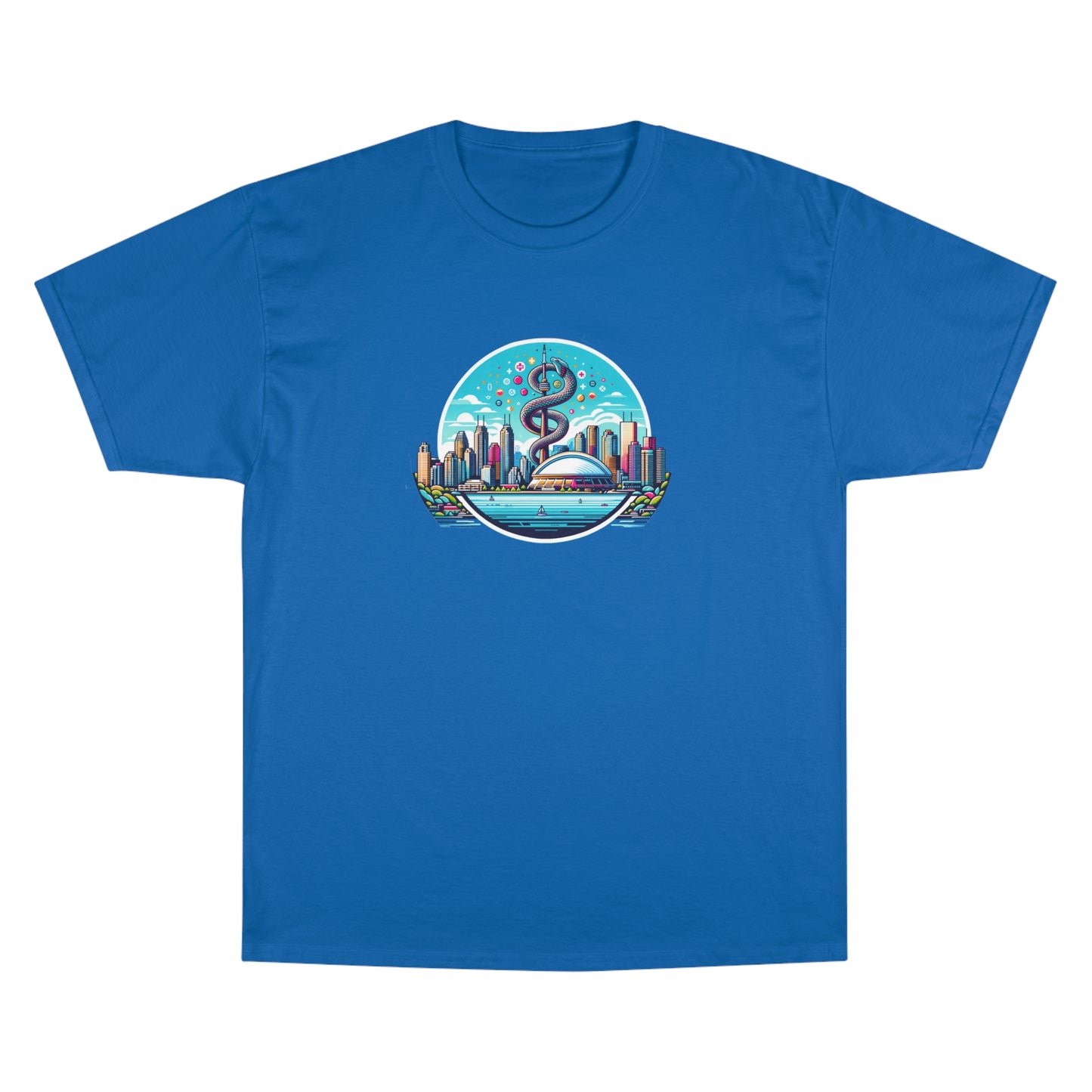 "Toronto Skyline Bowl of Hygieia" Champion T-Shirt