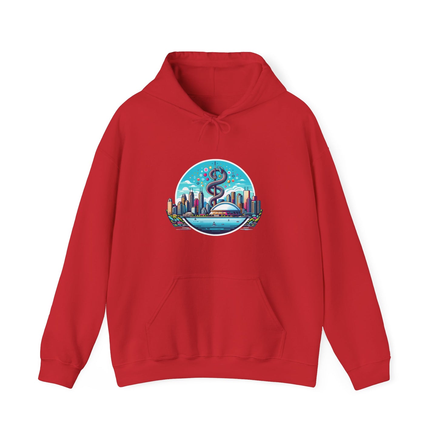 "Toronto Skyline Bowl of Hygieia" Unisex Heavy Blend™ Hooded Sweatshirt