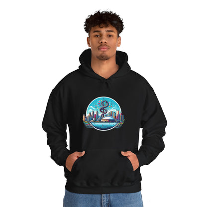 "Toronto Skyline Bowl of Hygieia" Unisex Heavy Blend™ Hooded Sweatshirt