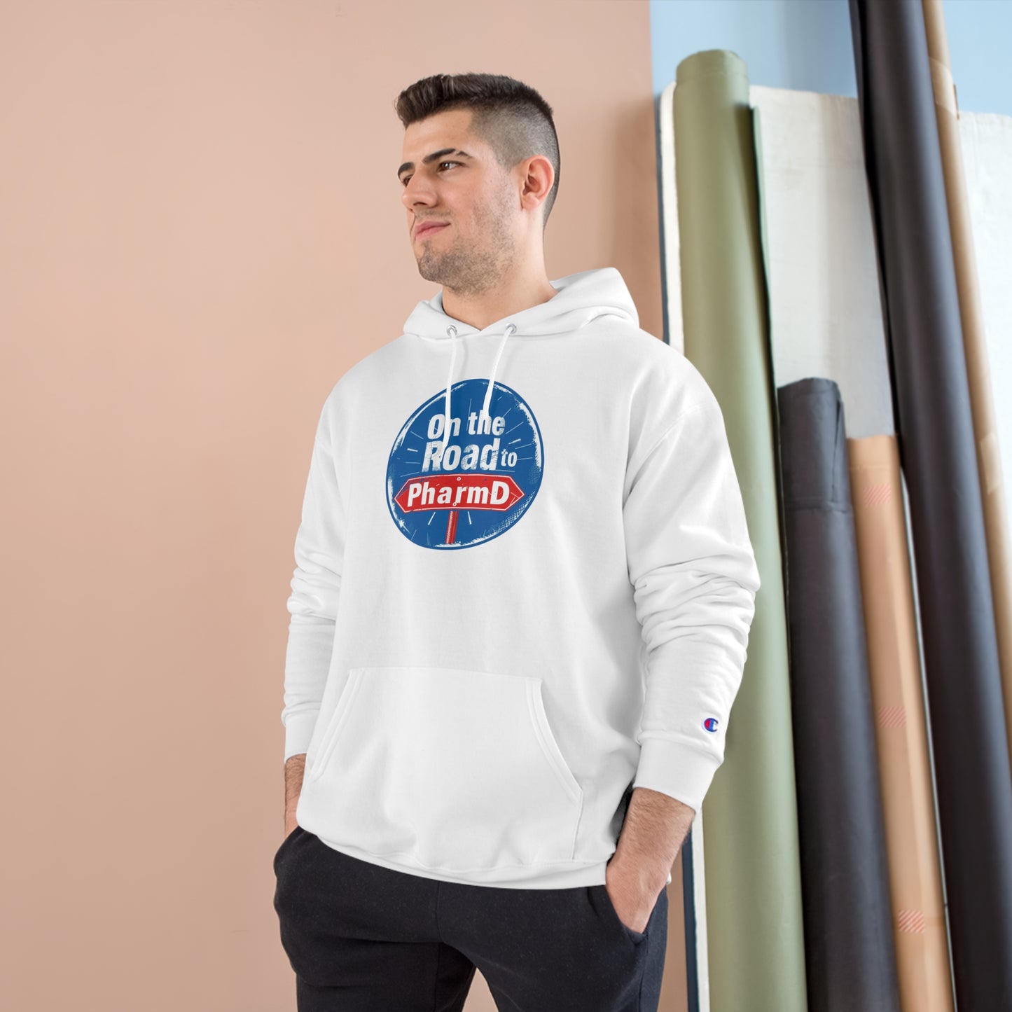 "On the Road to PharmD" Champion Hoodie