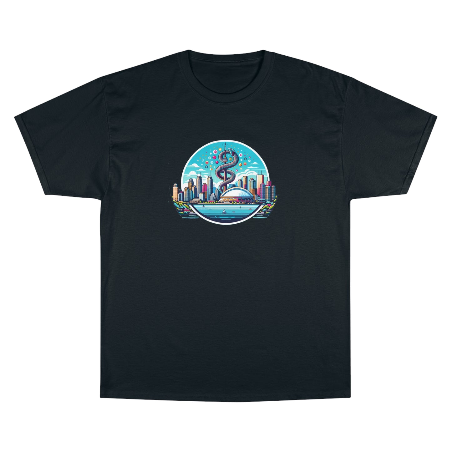 "Toronto Skyline Bowl of Hygieia" Champion T-Shirt