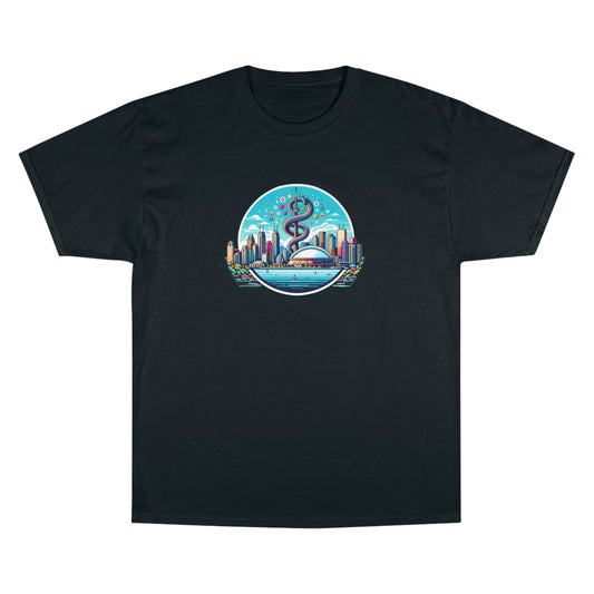 "Toronto Skyline Bowl of Hygieia" Champion T-Shirt