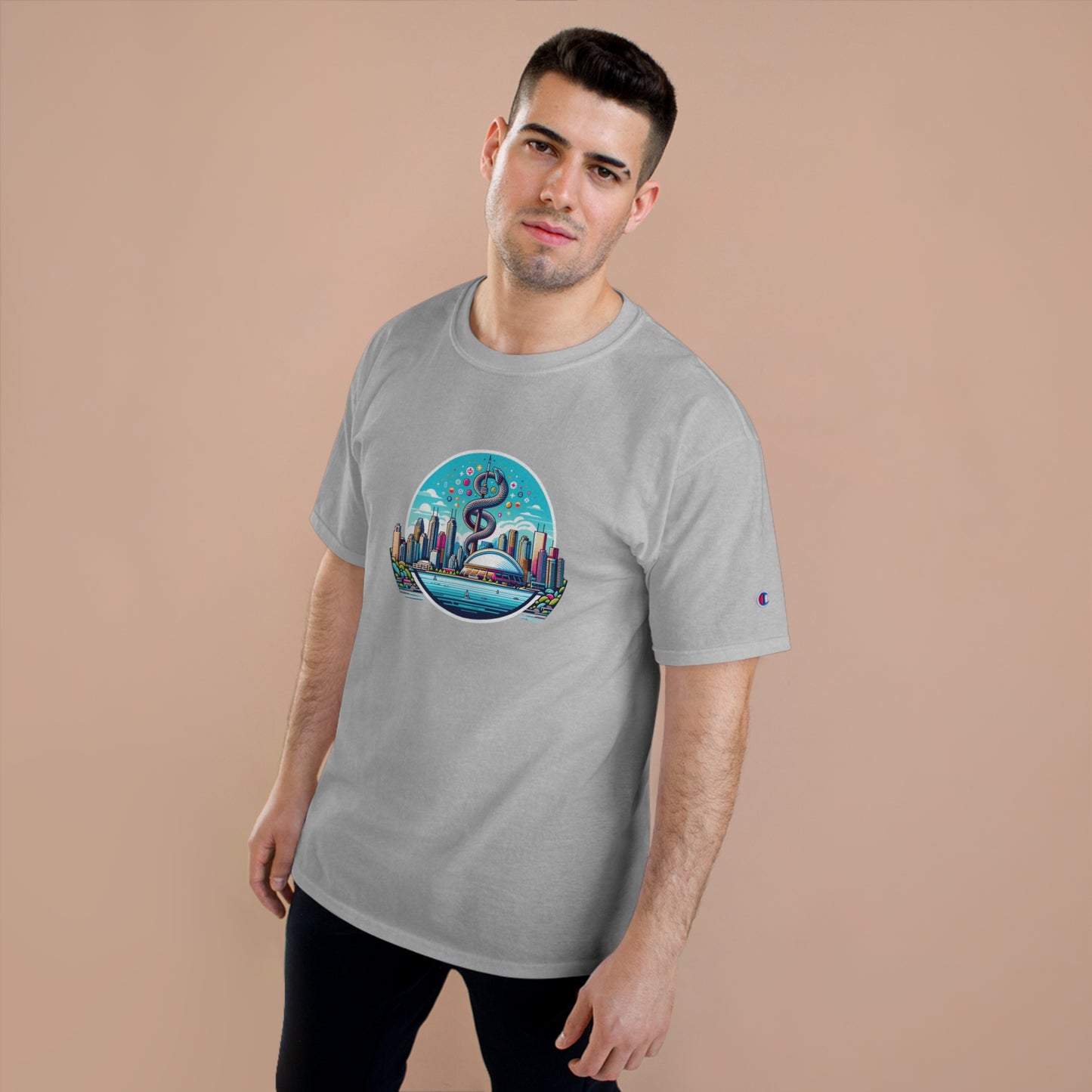 "Toronto Skyline Bowl of Hygieia" Champion T-Shirt