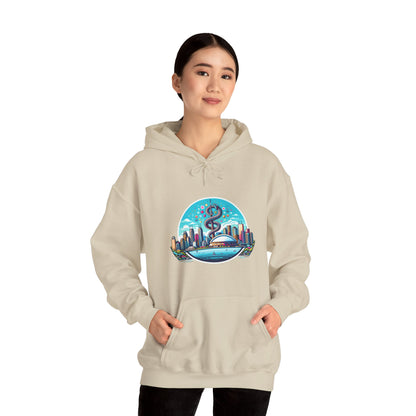 "Toronto Skyline Bowl of Hygieia" Unisex Heavy Blend™ Hooded Sweatshirt