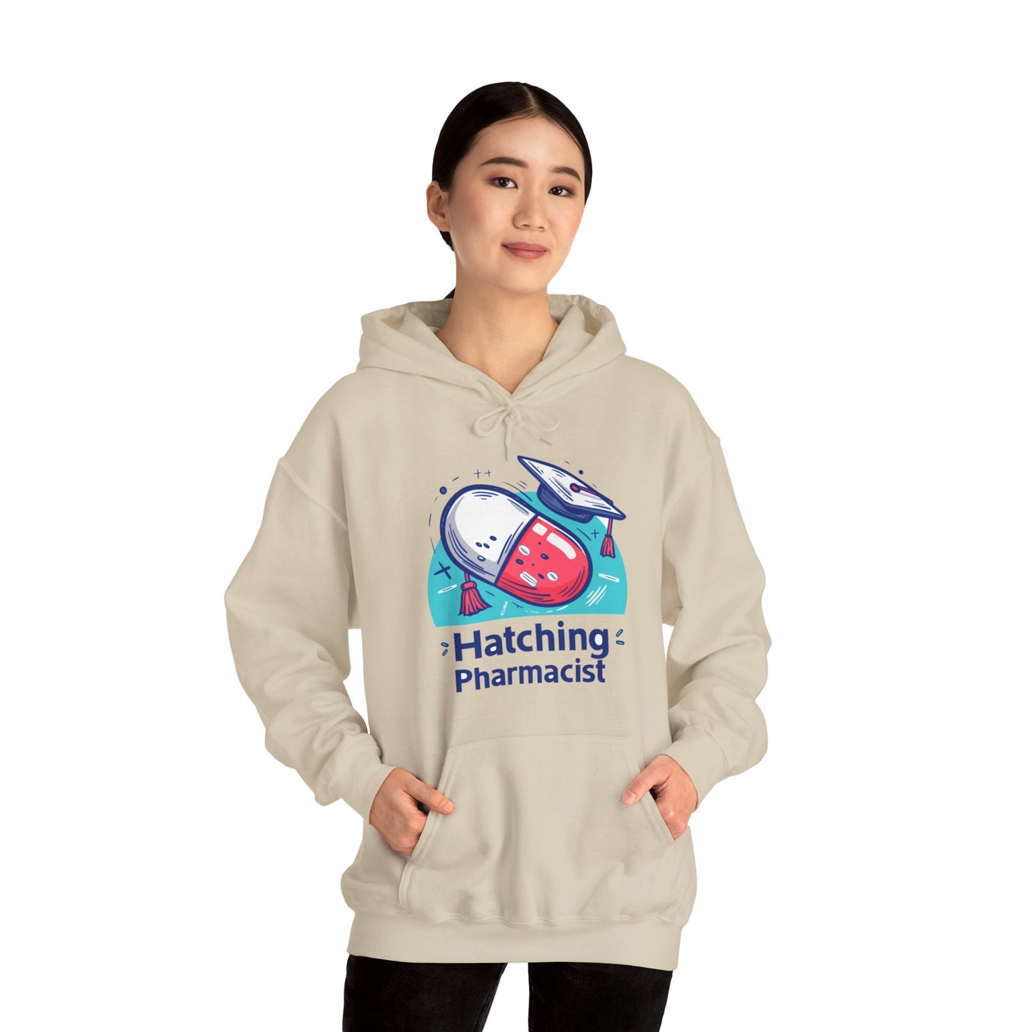 "Hatching Pharmacist" Unisex Heavy Blend™ Hooded Sweatshirt