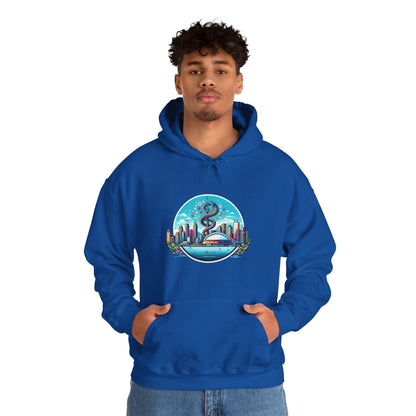 "Toronto Skyline Bowl of Hygieia" Unisex Heavy Blend™ Hooded Sweatshirt