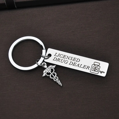 "Licensed Drug Dealer" Keychain