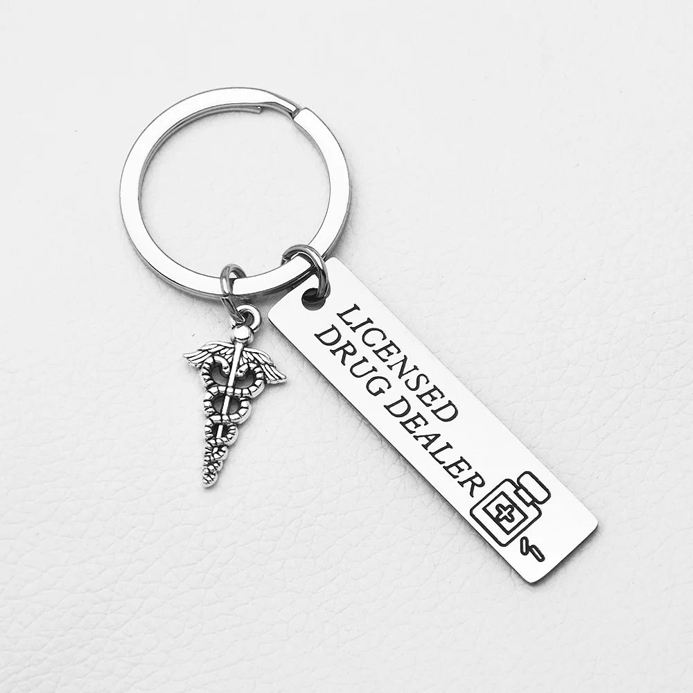 "Licensed Drug Dealer" Keychain