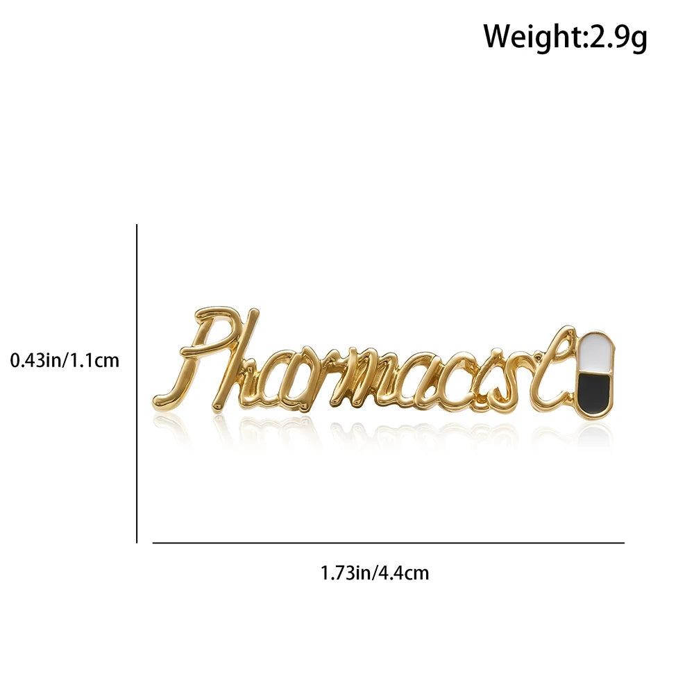 "Pharmacist" Brooch Pin