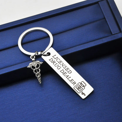 "Licensed Drug Dealer" Keychain